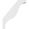 Ekena Millwork 5 1/2-in. W x 28-in. D x 34-in. H Funston Architectural Grade PVC Knee Brace BRCP055X28X34FST - alternate 4
